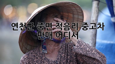 연천군 중면 적음리 중고차 판매, 어디서?
